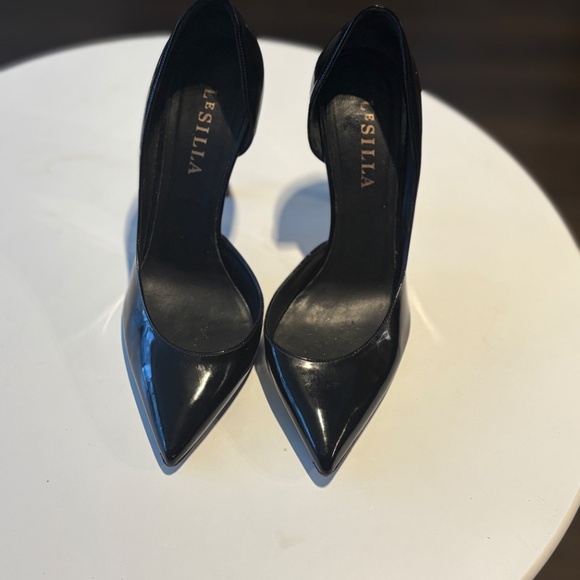 Black patent designer pumps 38 - Picture 2 of 6